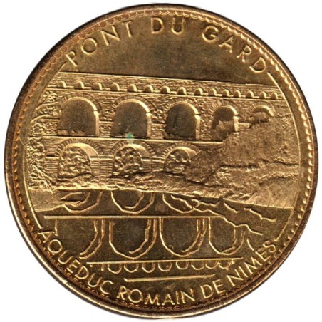Jeton touristique - 30- Vers-Pont-du-Gard - Aqueduc Romain - Reflet - 2010