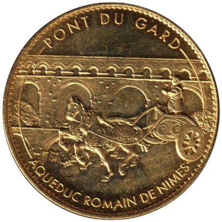 Jeton touristique - 30- Vers-Pont-du-Gard - Aqueduc Romain - Char Romain - 2010