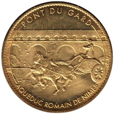 Jeton touristique - 30- Vers-Pont-du-Gard - Aqueduc Romain - Char Romain - 2011