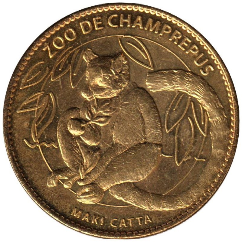 Jeton touristique - 50- Champrepus - Zoo - Maki Catta - 2010