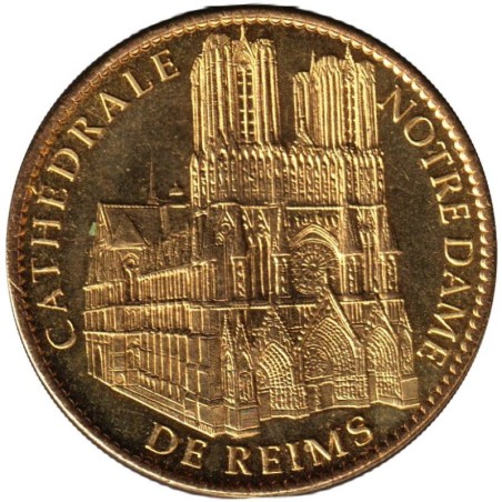 Jeton touristique - 51- Reims - Cathédrale Notre-Dame de Reims - Façade - 2010