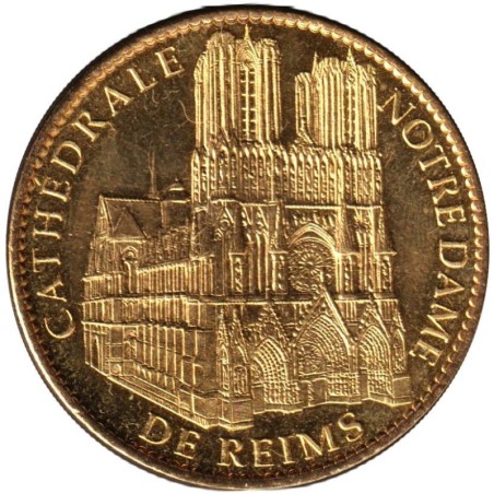 Jeton touristique - 51- Reims - Cathédrale Notre-Dame de Reims - Façade - 2010
