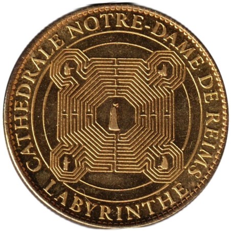 Jeton touristique - 51- Reims - Cathédrale Notre-Dame de Reims - Labyrinthe - 2010