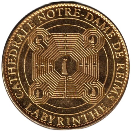 Jeton touristique - 51- Reims - Cathédrale Notre-Dame de Reims - Labyrinthe - 2010