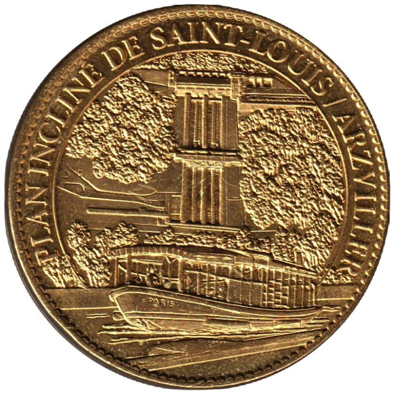 Jeton touristique - 57- Saint-Louis - Plan incliné - Arzviller et le bateau - 2012