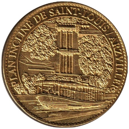 Jeton touristique - 57- Saint-Louis - Plan incliné - Arzviller et le bateau - 2012