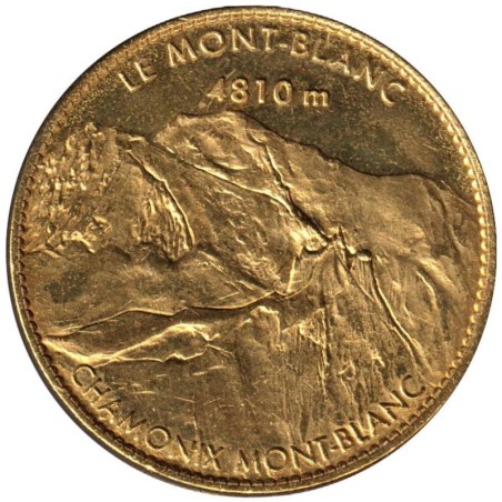 Jeton touristique - 74- Chamonix-Mont-Blanc  - Le Mont-Blanc - 4810m - 2014