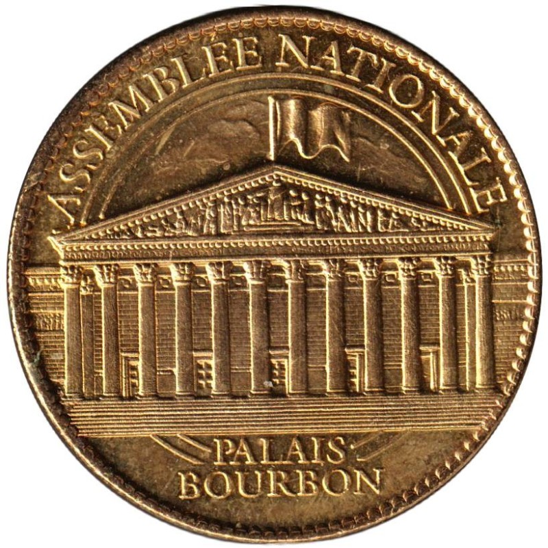 Jeton touristique - 75- Paris - Assemblée Nationale - Palais Bourbon - 2010