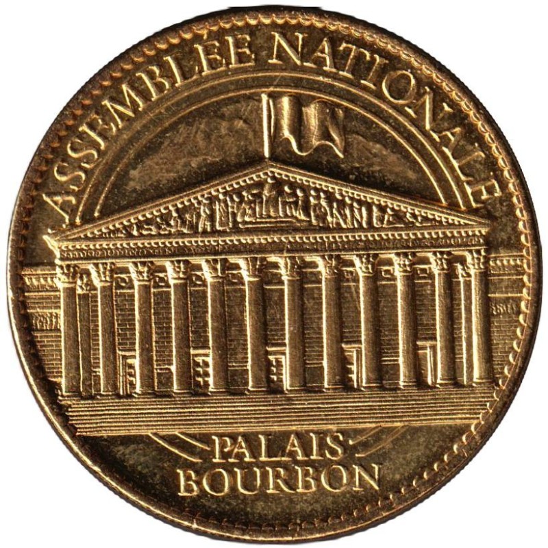Jeton touristique - 75- Paris - Assemblée Nationale - Palais Bourbon - 2010