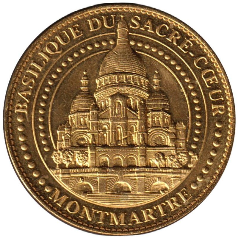 Jeton touristique - 75- Paris - Basilique Sacré-Cur de Montmartre - La Basilique - 2011