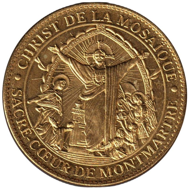Jeton touristique - 75- Paris - Basilique Sacré-Cur de Montmartre - Le Christ de la mosaïque - 2011