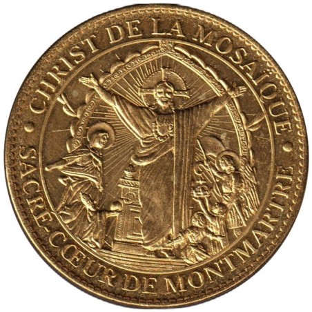 Jeton touristique - 75- Paris - Basilique Sacré-Cur de Montmartre - Le Christ de la mosaïque - 2011