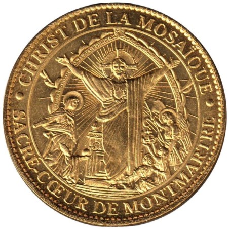 Jeton touristique - 75- Paris - Basilique Sacré-Cur de Montmartre - Le Christ de la mosaïque - 2014