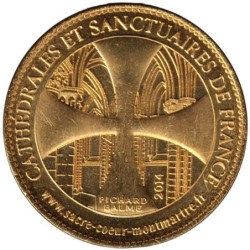 Jeton touristique - 75- Paris - Basilique Sacré-Cur de Montmartre - Le Christ de la mosaïque - 2014