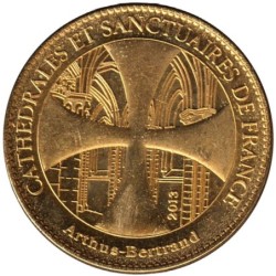 Jeton touristique - 75- Paris - Basilique Sacré-Cur de Montmartre - Vue aérienne - 2013
