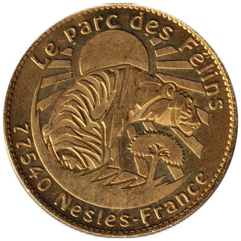 Jeton touristique - 77- Nesles - Le parc des félins - Le tigre - 2008