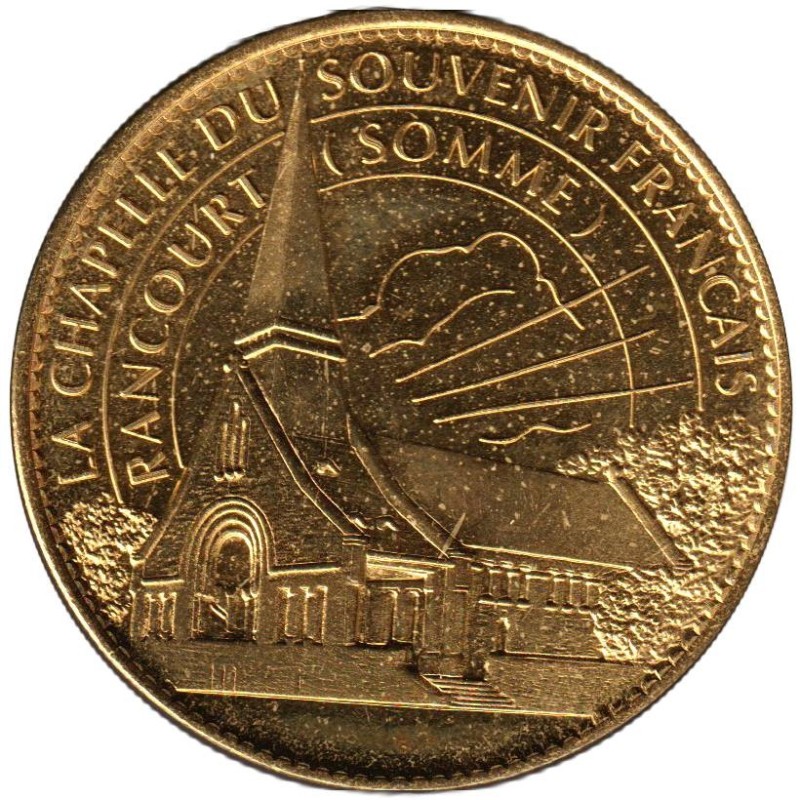 Jeton touristique - 80- Rancourt - La chapelle du souvenir Français - 2007