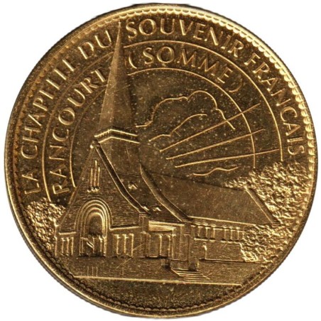 Jeton touristique - 80- Rancourt - La chapelle du souvenir Français - 2007