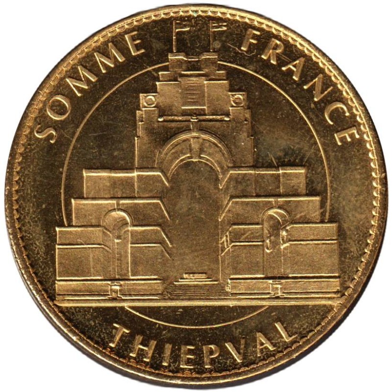 Jeton touristique - 80- Thiépval - Somme France - Le monument - 2010