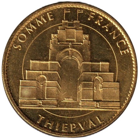 Jeton touristique - 80- Thiépval - Somme France - Le monument - 2014