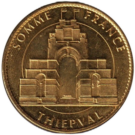 Jeton touristique - 80- Thiépval - Somme France - Le monument - 2014