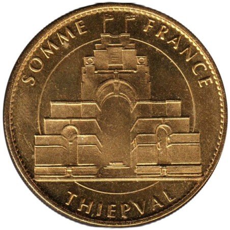 Jeton touristique - 80- Thiépval - Somme France - Le monument - 2014