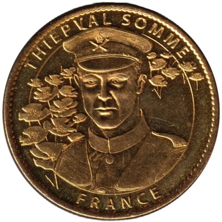 Jeton touristique - 80- Thiépval - Somme France - Le buste de soldat - 2010