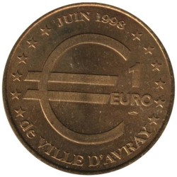 AVRAY - 1 euro des villes - 1998 - Etat : SUP