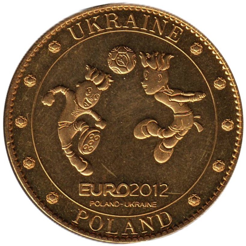 Jeton touristique - 99- Pologne  - Euro 2012 - Mascotte - 2012