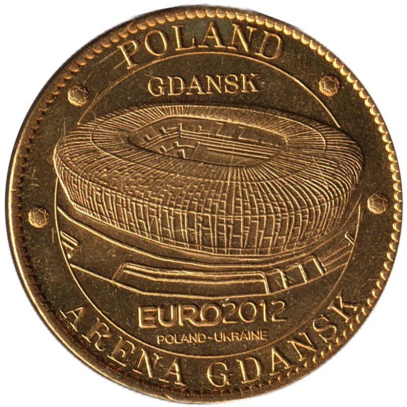 Jeton touristique - 99- Pologne  - Euro 2012 - Stade de Gdansk - 2012