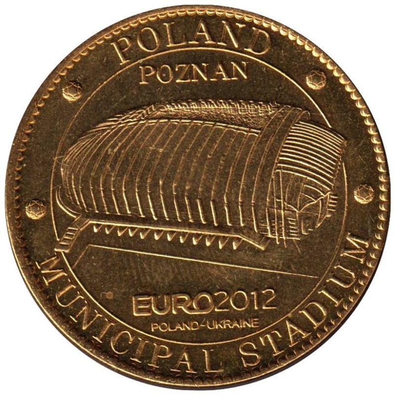 Jeton touristique - 99- Pologne  - Euro 2012 - Stade de Poznan - 2012