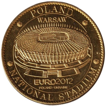 Jeton touristique - 99- Pologne  - Euro 2012 - Stade de Warsaw - 2012