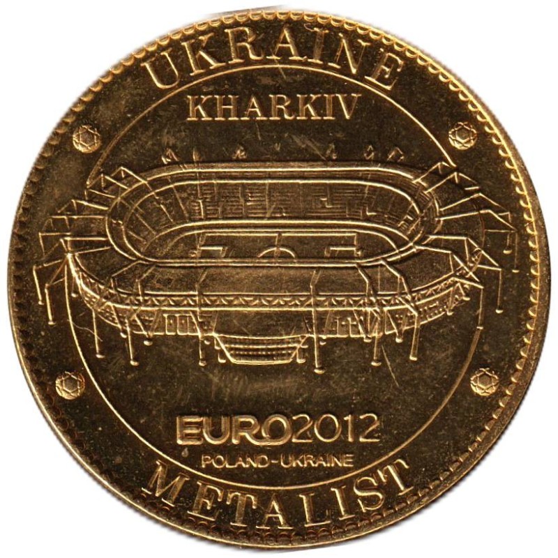 Jeton touristique - 99- Ukraine  - Euro 2012 - Stade de Khariv - 2012