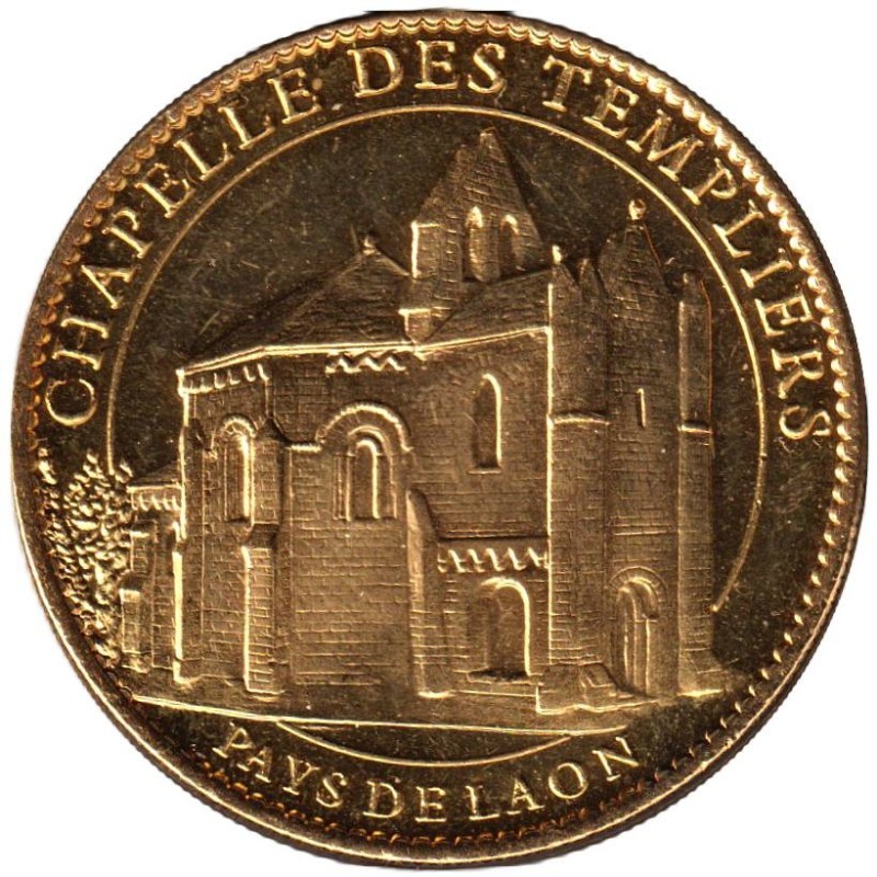 Jeton touristique - 02- Laon - Chapelle des Templiers - 2010