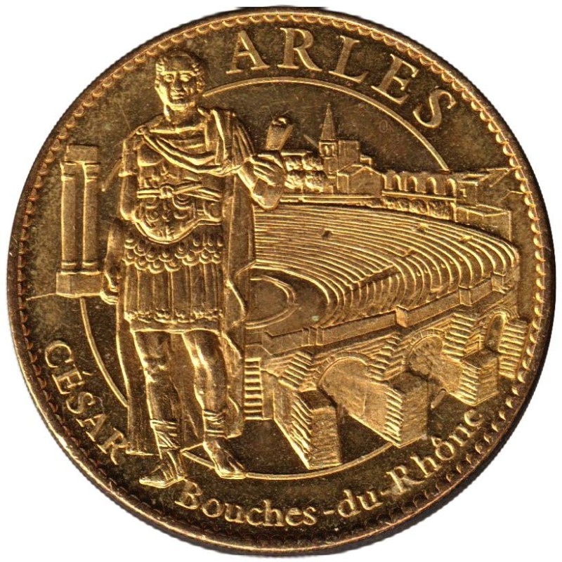 Jeton touristique - 13- Arles - Les arènes et César - 2010