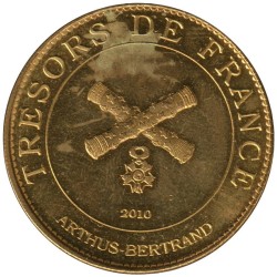 Jeton touristique - 14- Hermival-les-Vaux - Parc Cerza - Le rhinocéros et son bébé - 2010