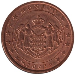 MONACO - 5 cents - 2001