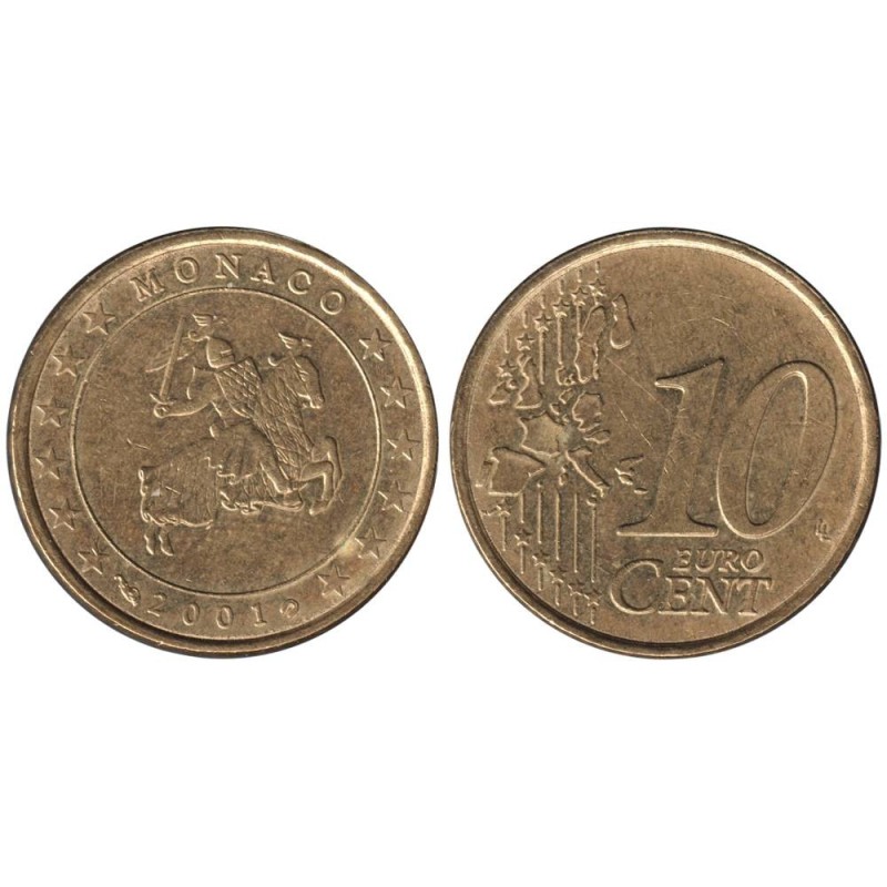 MONACO - 10 cents - 2001