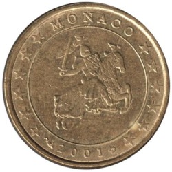 MONACO - 10 cents - 2001