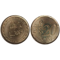 MONACO - 20 cents - 2002