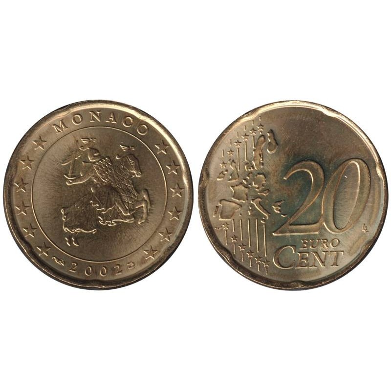 MONACO - 20 cents - 2002