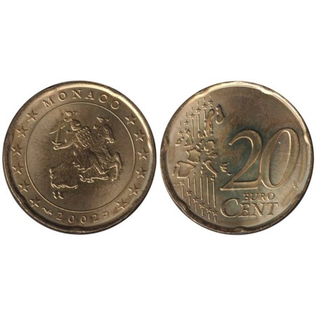 MONACO - 20 cents - 2002