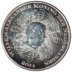 PAYS-BAS - 5 euros - 200 ans de la Banque Néerlandaise - 2014