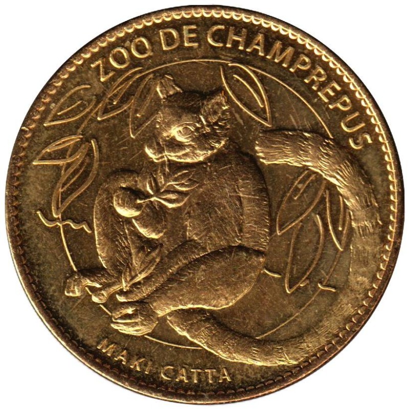 Jeton touristique - 50- Champrepus - Zoo - Maki Catta - 2010