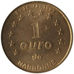 NARBONNE - 1 euro des villes - 1997 - Etat : SUP