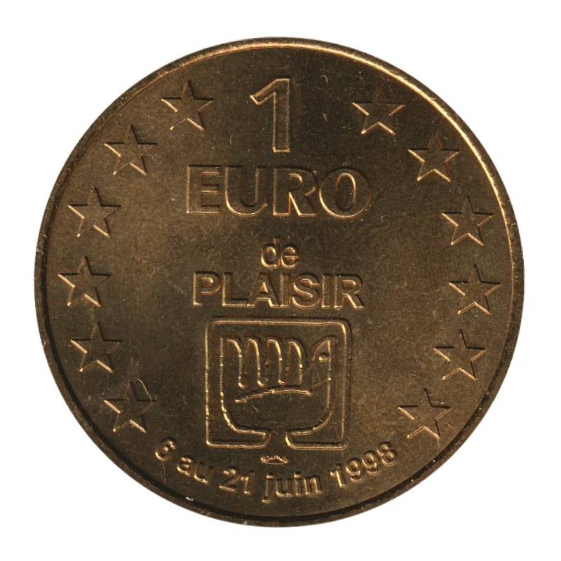 PLAISIR - 1 euro des villes - 1998 - Etat : SUP