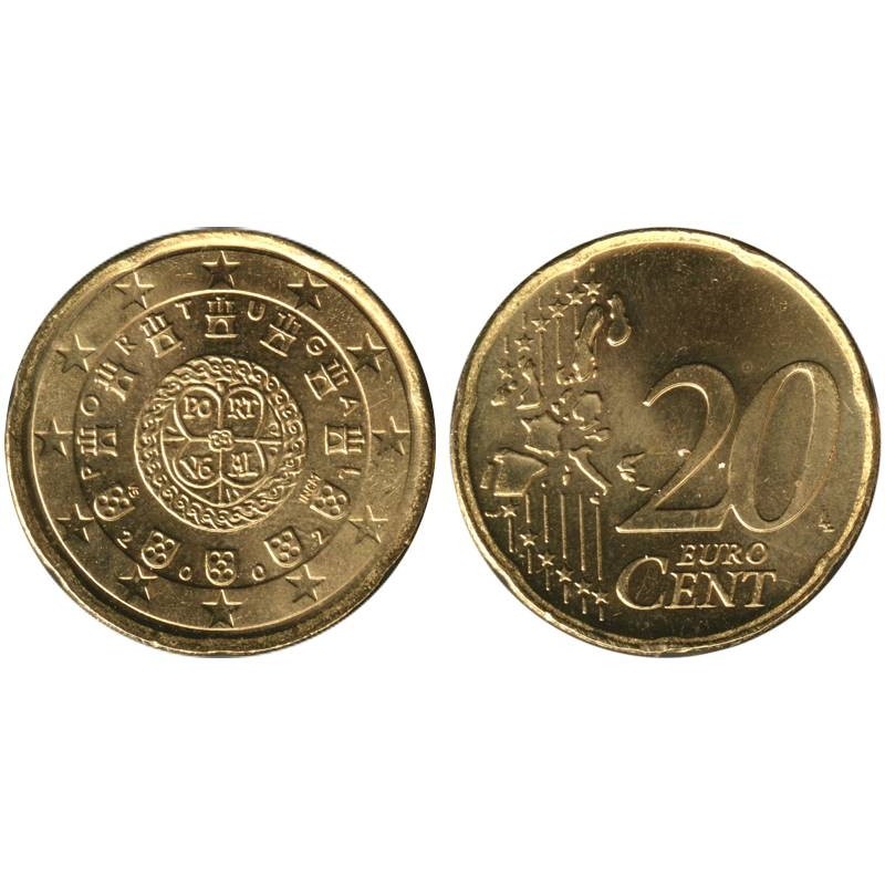 PORTUGAL - 20 cents - 2002