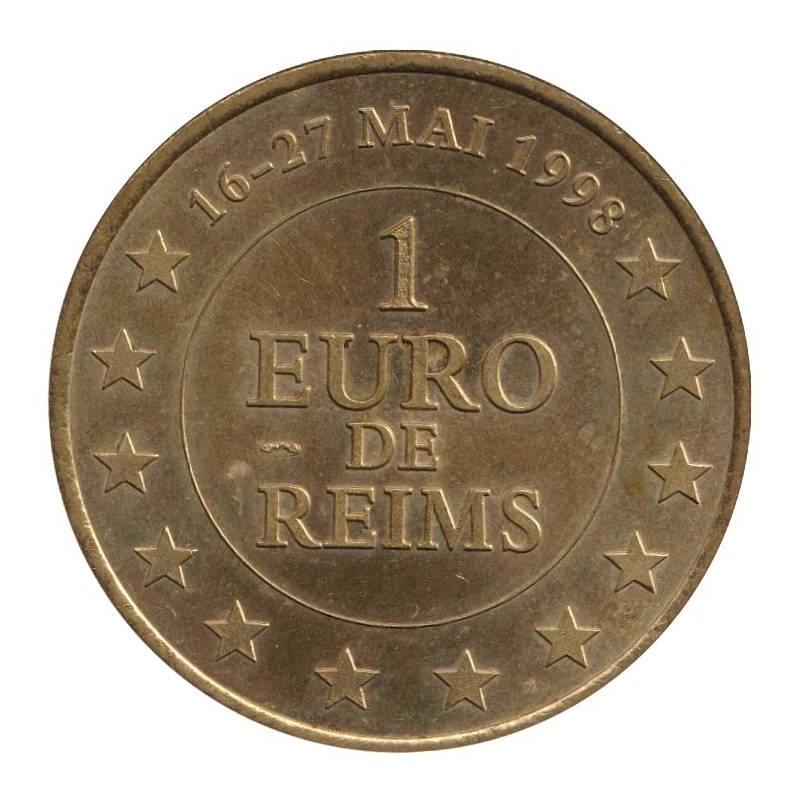 REIMS - 1 euro des villes - 1998 - Etat : SUP
