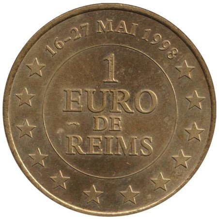 REIMS - 1 euro des villes - 1998 - Etat : SUP REIMS - 1 euro des villes - 1998 - Etat : SUP