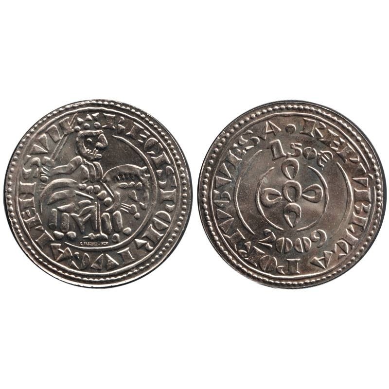 PORTUGAL - 1,50 euros - Trésors - Morabitino de D. Sancho II - 2009
